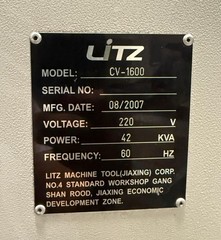 Litz Hitech CV-1600 CNC Vertical Machining Center – Mill