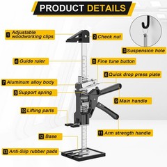 Labor Saving Arm Jack 2 Pack, 440LBS Capacity, 15 Inch Multi-Functional Lifti…