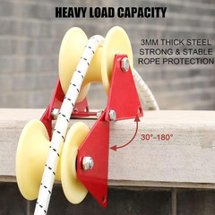 Lifting Pulley System Roof Top, Rope Block and Tackle Pulley System for Lifting