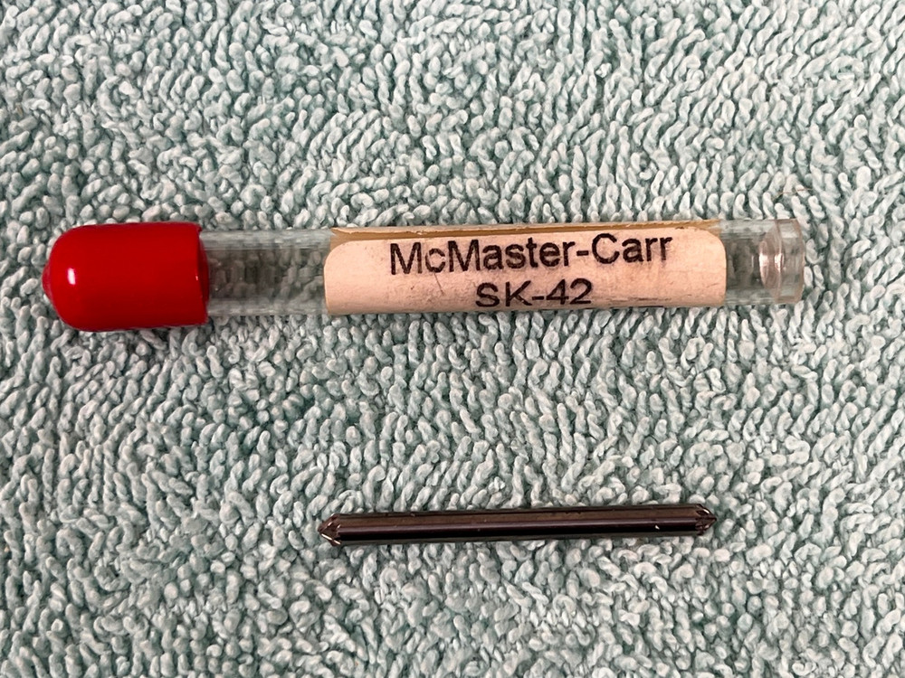 McMaster-Carr SK-42 Double Cut Carbide Conical Burr 1/8” Dia x 1 ½” Long