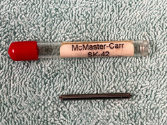 McMaster-Carr SK-42 Double Cut Carbide Conical Burr 1/8” Dia x 1 ½” Long