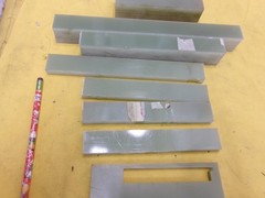 LOT of GREEN G10 PHENOLIC SHEET plastic sheet micarta flat stock VARIOUS SIZES