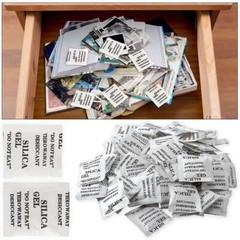 60/100 Packets Grams Silica Gel Desiccant Pack Moisture Absorber Reusable Safe