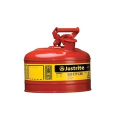 Justrite 2.5 Gal Steel Safety Red Gas Can Type I With Flame Arrester