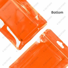 Clear Back Color Front Multi-Size Glossy Mylar Flat Reusable Zip Lock Bag