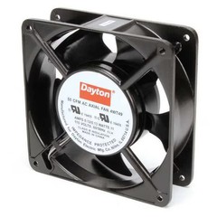 Axial Fan, 4-11/16 in W x 4-11/16 in H x 1-1/2 in D, 55 cfm, 115V AC, IP20, Cast