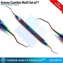 DENTAL GRACEY CURETTES PERIODONTAL 1/2 3/4 5/6 7/8 9/10 11/12 13/14 Light Weight