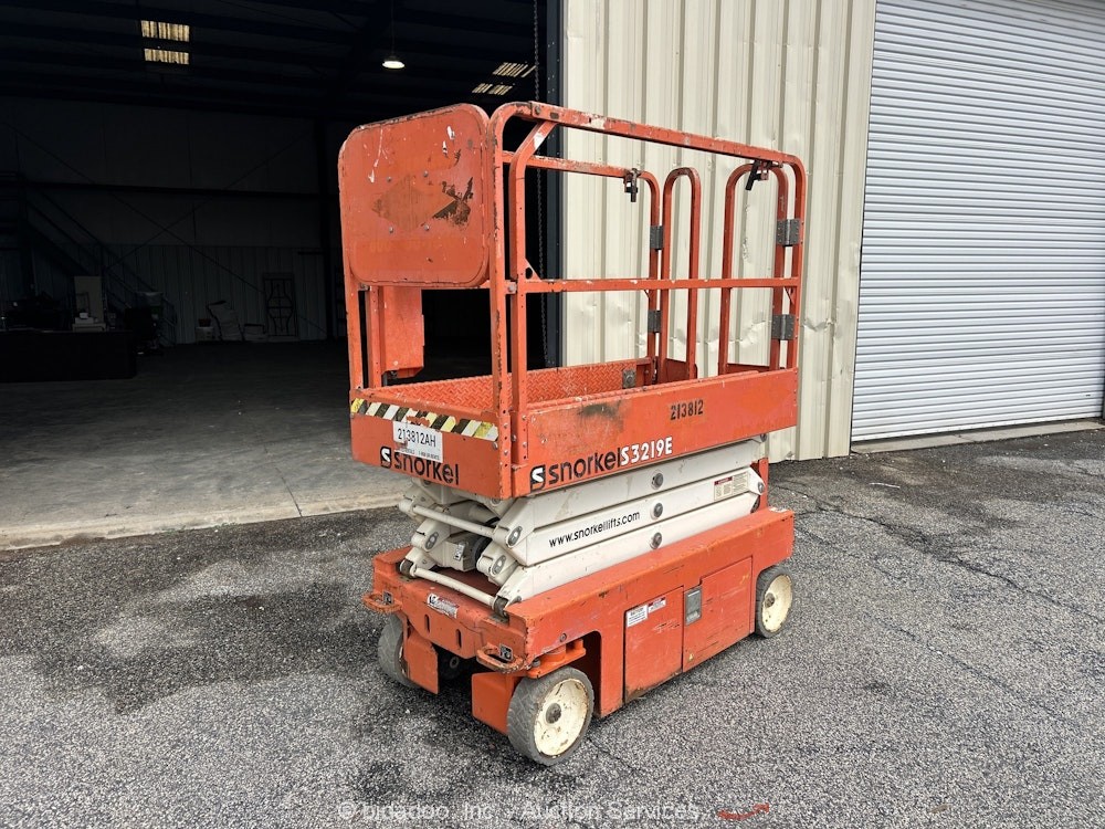 2018 Snorkel S3219E 19′ Electric Scissor Lift Man Aerial Platform bidadoo