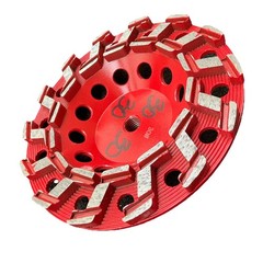 7” S-segment diamond cup grinding wheel for concrete – agressive removal 30#