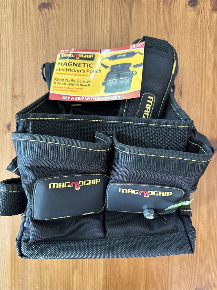 Magnogrip 20 Pocket Magnetic Electrician Pouch with Shoulder Strap