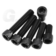 M2 M2.5 M3 M4 M5 Allen Bolt Hex Socket Cap Screws Black Steel 12.9 DIN912 Coarse