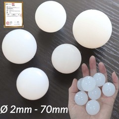 White Solid Silicone Ball Bouncing Bouncy Silica Gel Balls Diameter 2 mm – 70 mm