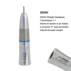 Dental 1:1 Straight Nose Cone Low Speed Handpiece Fiber Optic NSK ISO E type