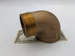 FNW Low Lead Compliant Bronze 90Deg Elbow Street Fitting 2″ NPT Threaded M F