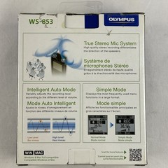 Olympus WS-853 8GB Digital Voice Recorder Stereo MP3 USB microSD
