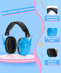 Kids Noise Cancelling Headphones – 25Db NRR Kids Ear Protection 3 Pack, Hearing