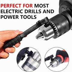 2-in-1 Ratchet Drill Chuck Key Wrench Universal Chuck Key Replacement for Drill
