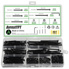 461 Pieces M3 x 30mm /35mm /40mm /45mm /50mm Socket Head Screws M3 Long Screw…