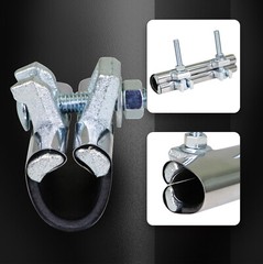 1-1/2 in. x 6 in. Long 2-Bolt IPS Pipe Repair Clamp, Stainless Steel