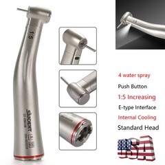 1:5 Electric High Speed Dental Handpiece LED Optic Fiber Contra Angle 4 Spray