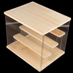 Clear Acrylic Countertop 11.81″x9.45″x10.24″ Display ShowCase Box Cabinet