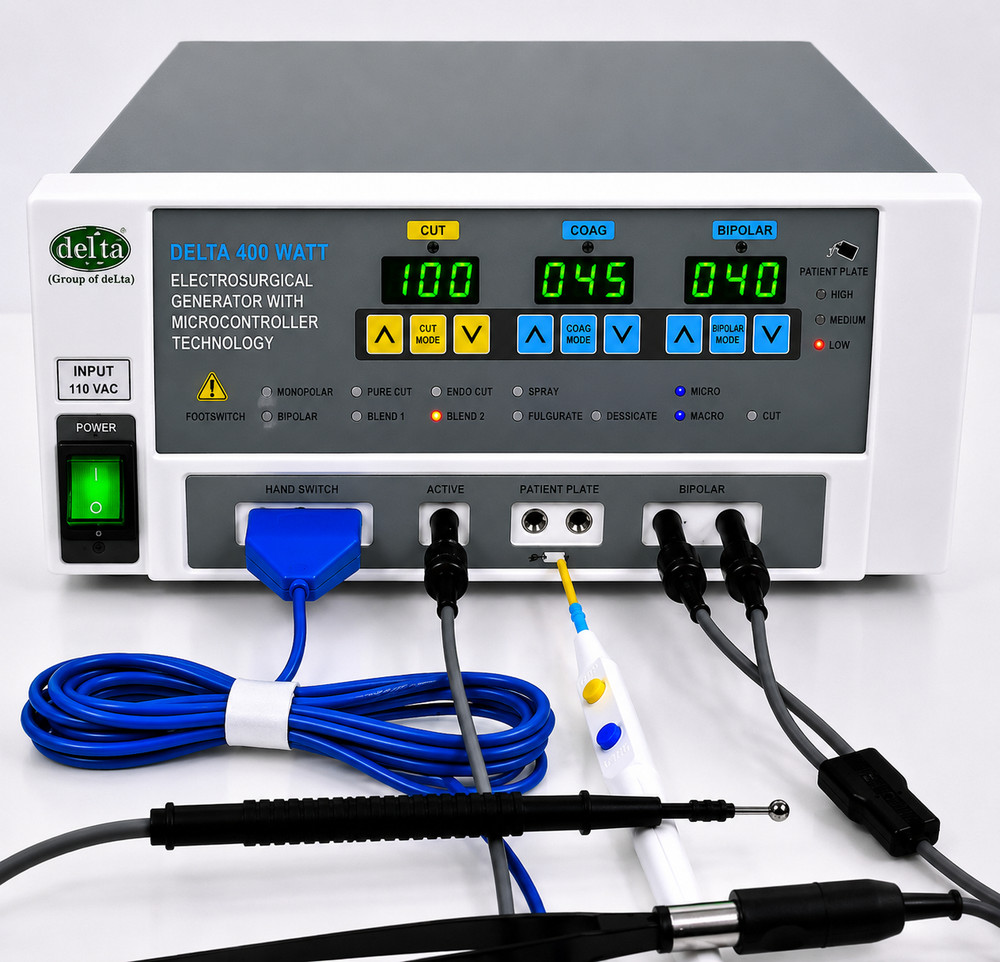 New Delta Electro Cautery G 400 Watt Digital Electro Surgical Generator