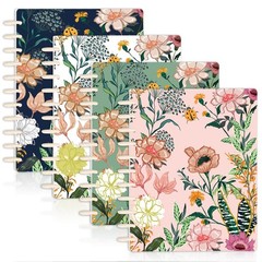 4 Set Discbound Notebook Cover and Disc Set Letter Size 8.5x11in Colorful Patter
