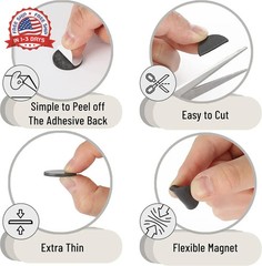 Mr. Pen- Self Adhesive Magnet Dots, 120 pcs, Flexible and Extra Thin, 0.8″ Diame