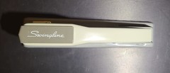 Vintage Swingline 444 Dark/Light Grey Stapler Metal Made in USA Mid Centrury