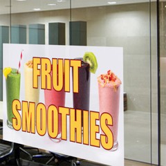 Decal Stickers Fruit Smoothies Advertising Printing B Vinyl Store Sign Label