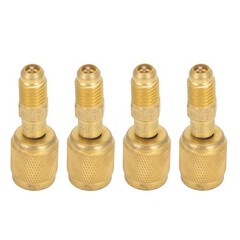 HVAC R32 Reverse Thread 1/4” Female 1/4” Male Adapter For A2L R454B/R32 Tanks 4x