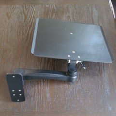 ICW Ultra Laptop Tray(16.25×14.25), 15″ arm length Wall Mount in Black.