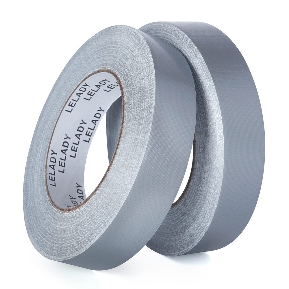 Duct Tape – 1 Inch x 40 Yards, 2 Rolls, Silver & Gray, Heavy Duty, No Residue…