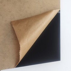 Acrylic Plexiglass Sheet – 1/2″ Thick – Black Opaque (#2025) – 4″ x 4″