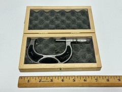 Geo Scherr Co. New York USA 3-4” Outside Micrometer