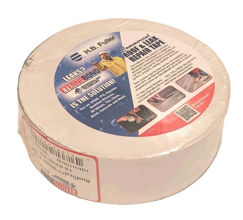 EternaBond RoofSeal 2″ x 50′ MicroSealant UV Stable RV Roof Seal Repair Tape