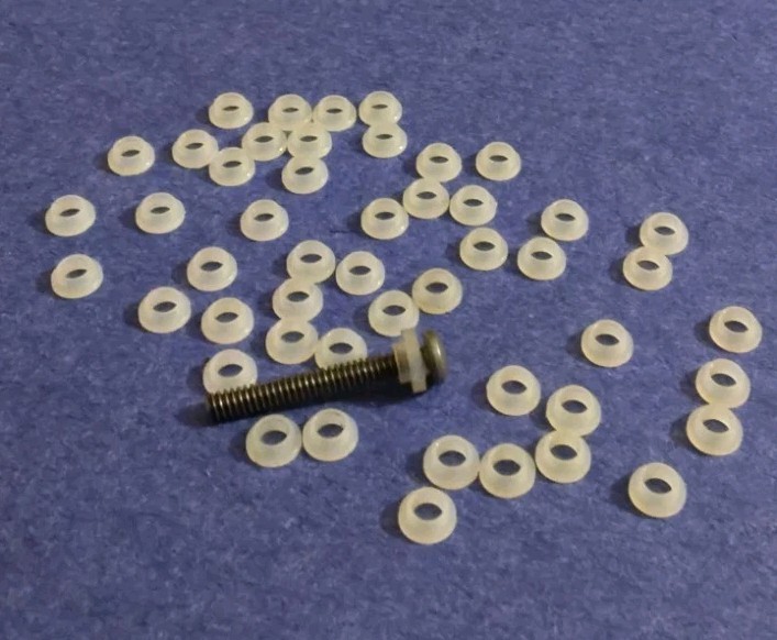 INSULATOR BUSHING FOR TO-220 DEVICES 3MM SHOULDER WASHER 50/BAG