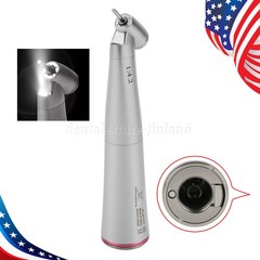 Dental Optic Fiber LED 1:4.2 Increasing Handpiece 45°Angle Head External Channel