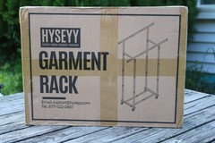 Double Rods Rolling Clothing Rack for For Garment Storage or Display Sealed