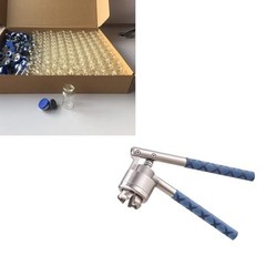 100pcs 10ml Clear Glass Headspace Vials with Flip Caps and Stoppers