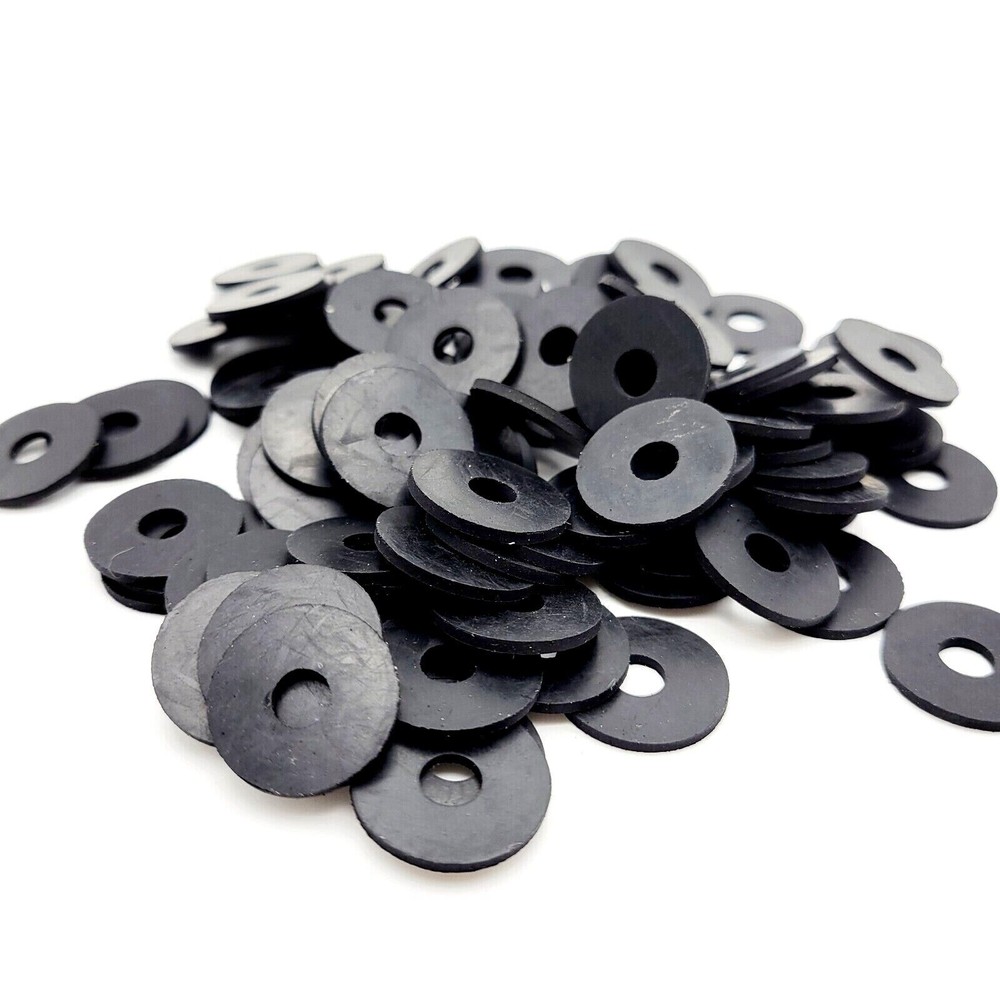 6mm ID Rubber Flat Washers 19mm OD x 1.6mm Thick Sealing Spacer 6 x 19 x 1.6mm