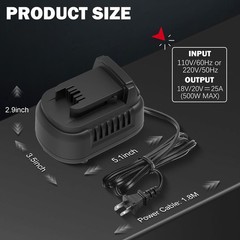 New Version 110V to 18V DC Converter,Power Source Option for Milwaukee 18V M1…