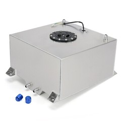 40L Litre 10 Gallon Aluminum Fuel Surge Cell Tank With Cap Sensor Foam Inside