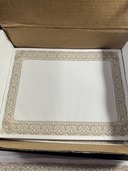 Gold Border Blank Certificate Award Printer Paper Certificate 8.5×11 In 400 Ct