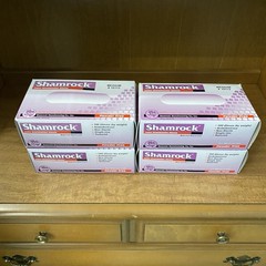 Shamrock Powder Free Examination Latex Gloves 400 PCS Medium