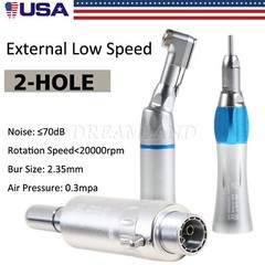 NSK Style Dental Slow Low Speed Handpiece Straight/Contra Angle/ Air Motor 2/4H