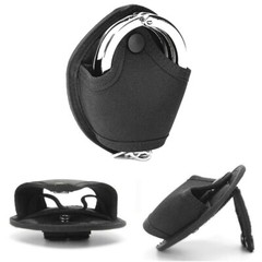 Molle Handcuff Case Holder Pouch Nylon Open Top Fits Chain/Hinged Police Cuff US