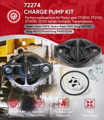 Replace for Hydro-Gear 72274 for ZT2800 ZT3100 Transmission Charge Pump Kit