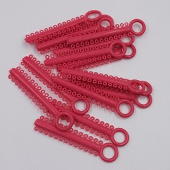 1040Pcs Dental Ligature Rubber Ties Orthodontic Elastic Bands Braces 6 Color