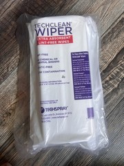 TECHCLEAN WIPER TechSpray 2350-100, Class 100 Cleanroom Qualified 8″ x 10″ 100ct